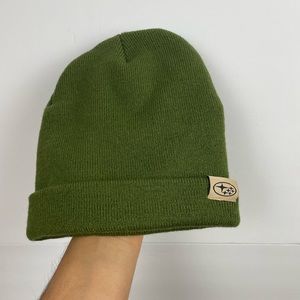 Vintage Subaru green beanie